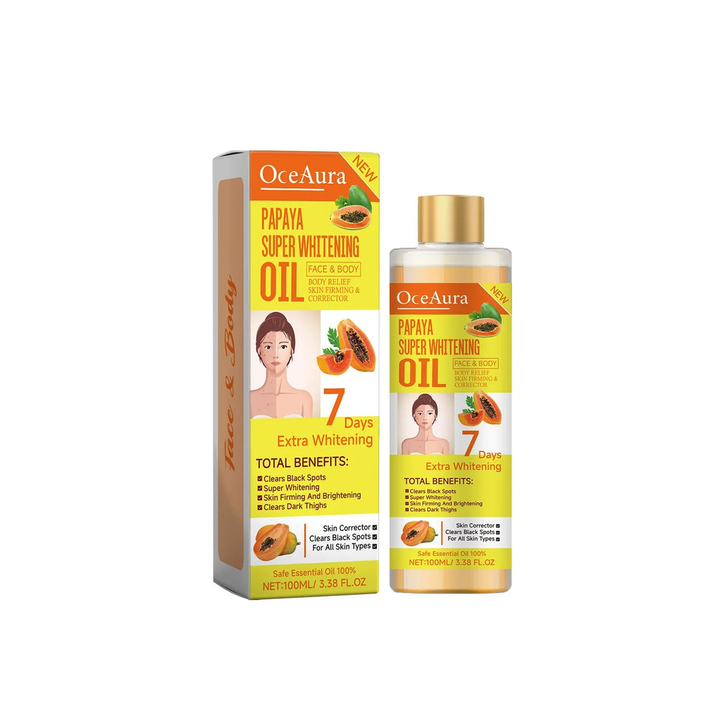 Papaya Whitening Body Oil – Brighten & Moisturize Skin 100ml