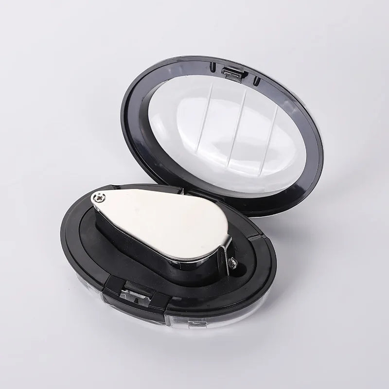 40X Folding Magnifier with LED – Jewelry & Banknote Loupe