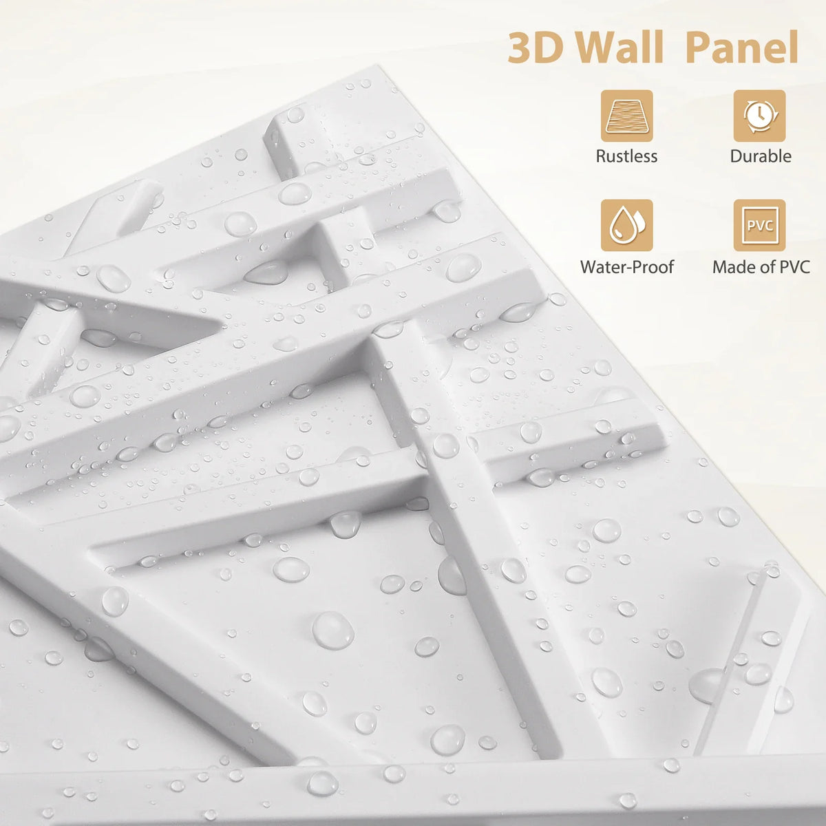 20 3D Pvc Wall Panels Indoor Decoration Living Room Hall Bedroom