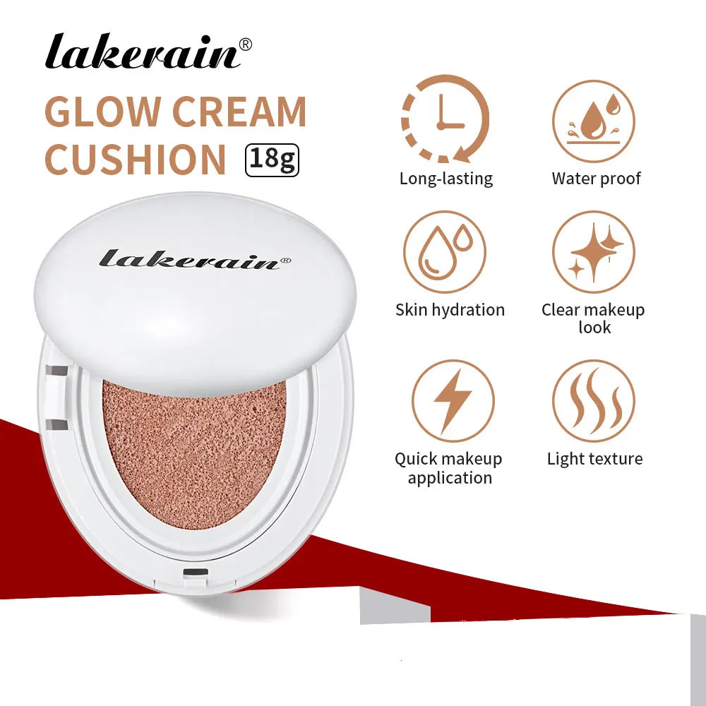 Korean Glow Cushion Foundation – 24H Hydrating, Natural Coverage