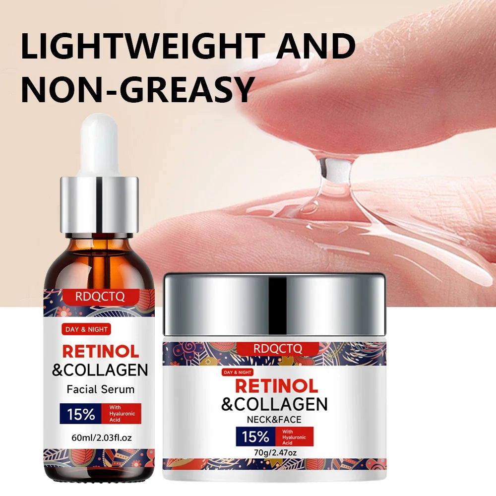 Retinol Collagen Serum | 15% Hyaluronic Acid | Hydrating Set