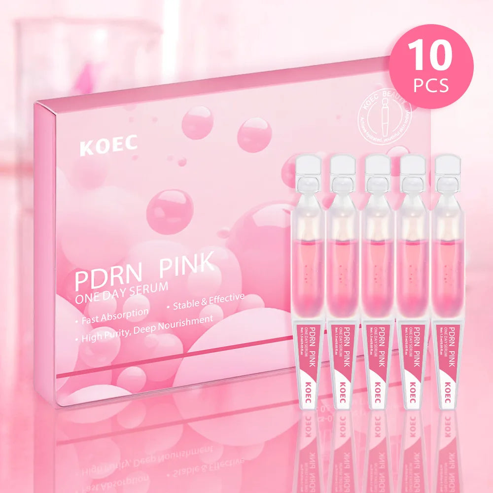 PDRN Pink One Day Serum – Firming Hydrating Ampoule 10 Vials