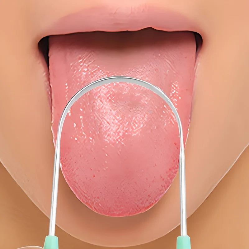 Stainless Steel Tongue Scraper & Cleaner | Oral Care Tool