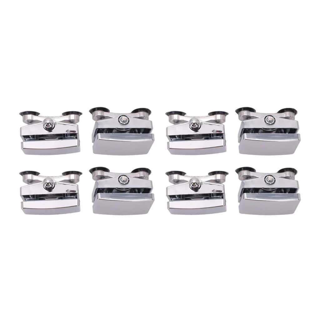 ABS Chrome Shower Door Sliding Pulleys – 8-Piece Roller Set