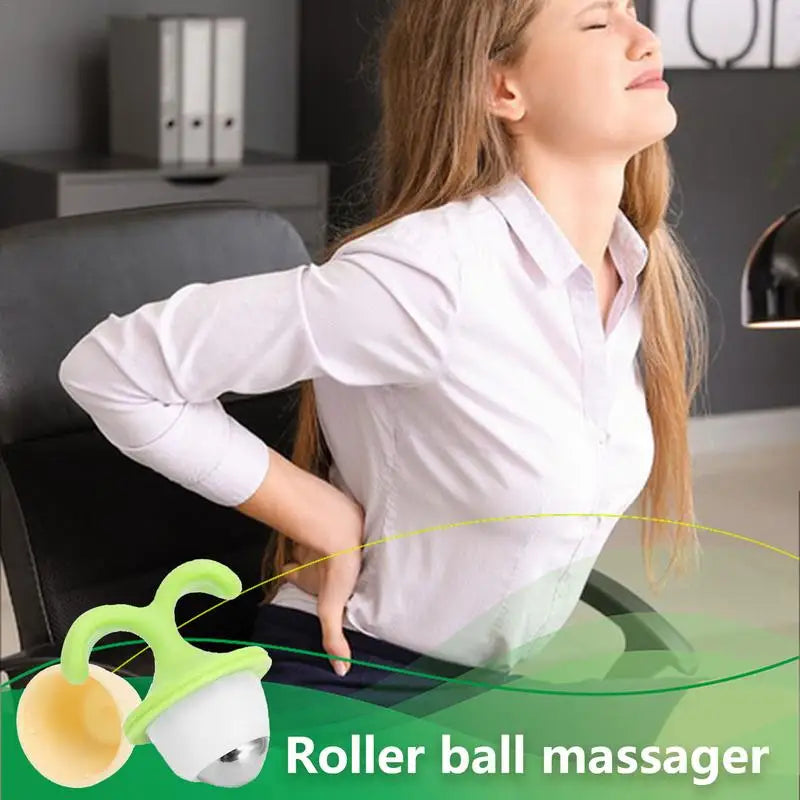 Flowerpot Roller Ball Massager – Cute Mini Manual Massage Tool