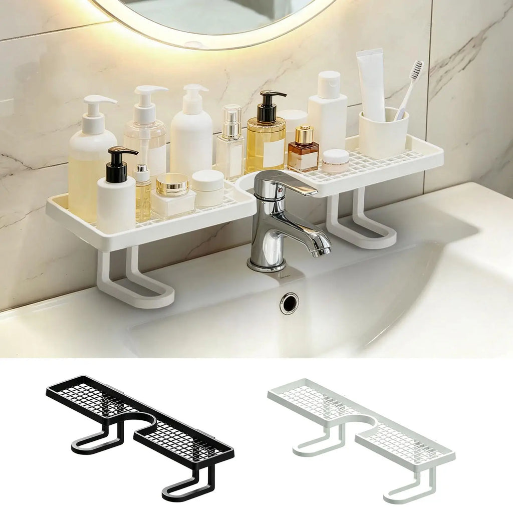 Over-Sink Shelf 50cm U-Shape No-Drill Bathroom Organizer