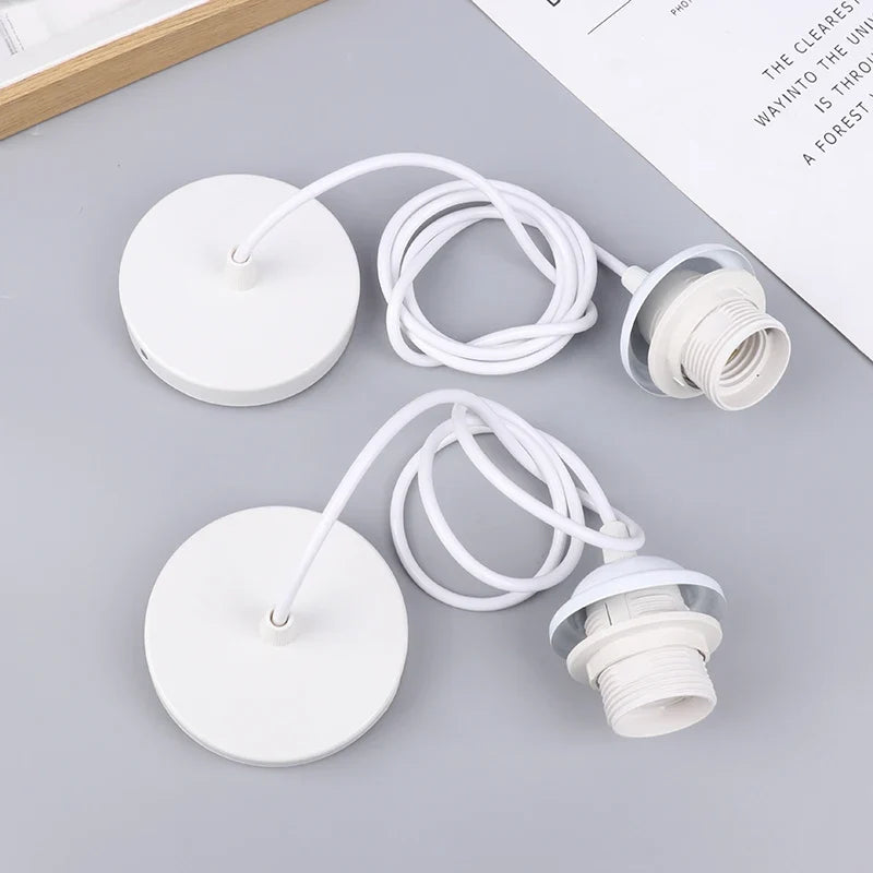 Retro E27 Pendant Lamp Holder Socket with 1m/1.5m Hanging Wire