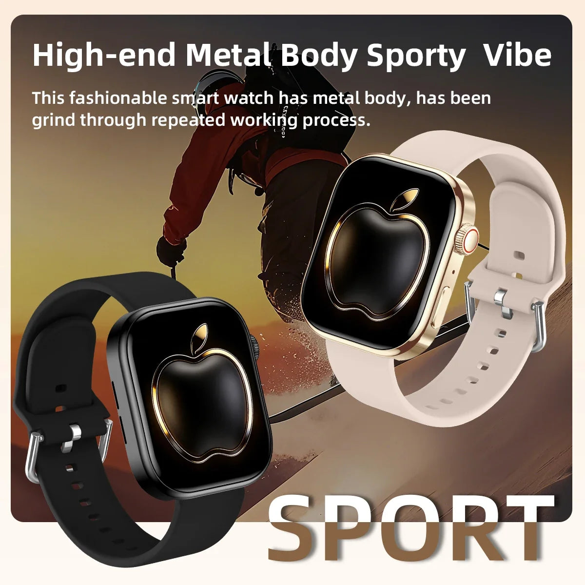 SIMSONLAB 2.01" Smart Watch – Bluetooth Call & Fitness Tracker