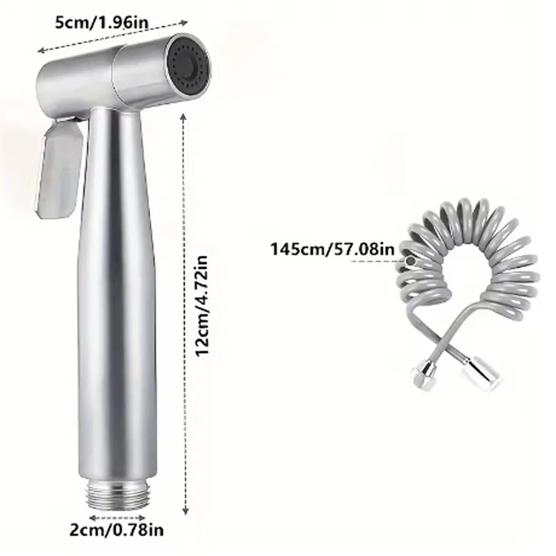 YANKE Handheld Shower Spray Kit – Stainless Steel & Wall Bracket