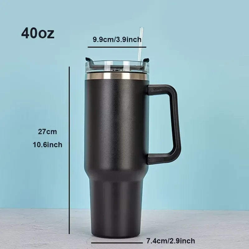 40oz Vacuum Insulated Tumbler – Stainless Steel Travel Mug