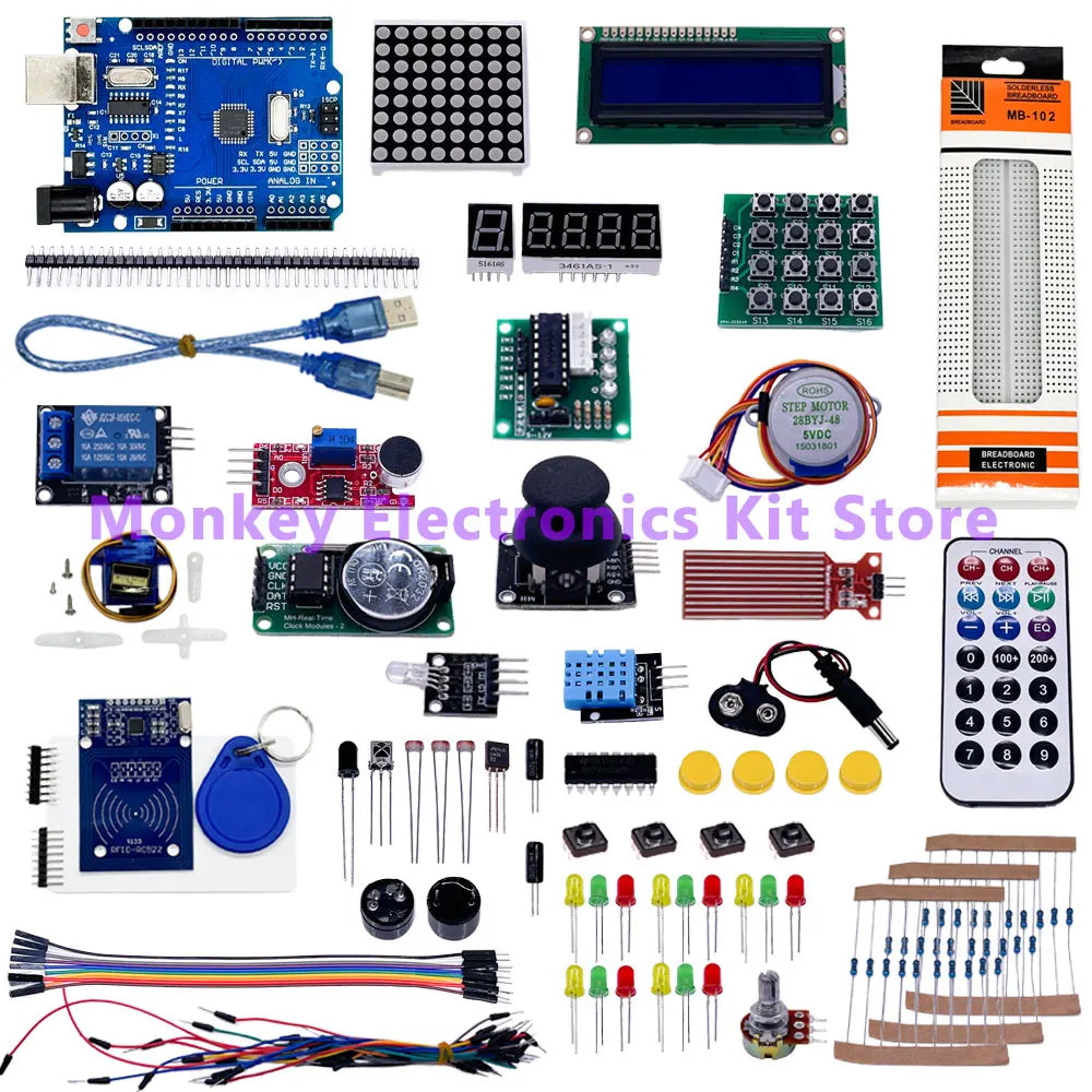 RFID IoT Learning Kit – R3 Development Board & Stepper Motor