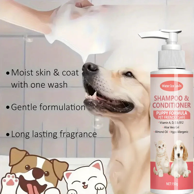 2-in-1 Puppy Shampoo & Conditioner with Aloe & Vitamins