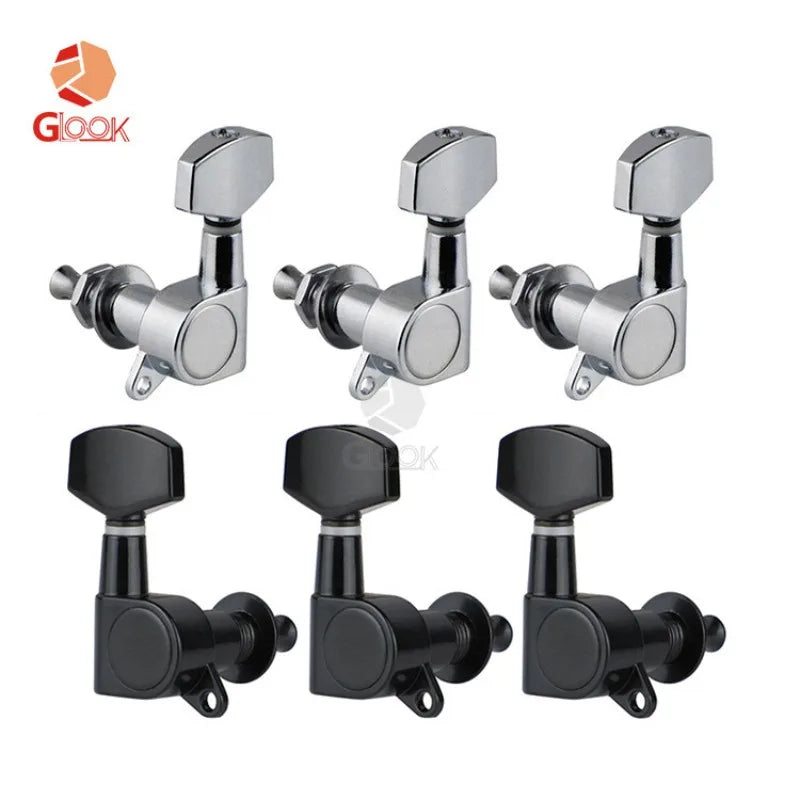 FLEOR 3x3 Tuning Pegs Acoustic Guitar Machine Heads Tuners Keys 3L3R