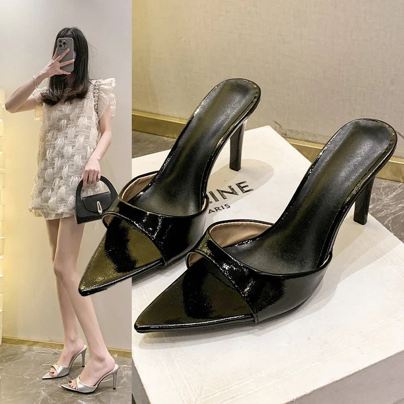 Women's Stiletto Sandals – Pointy Open Toe Summer Heels