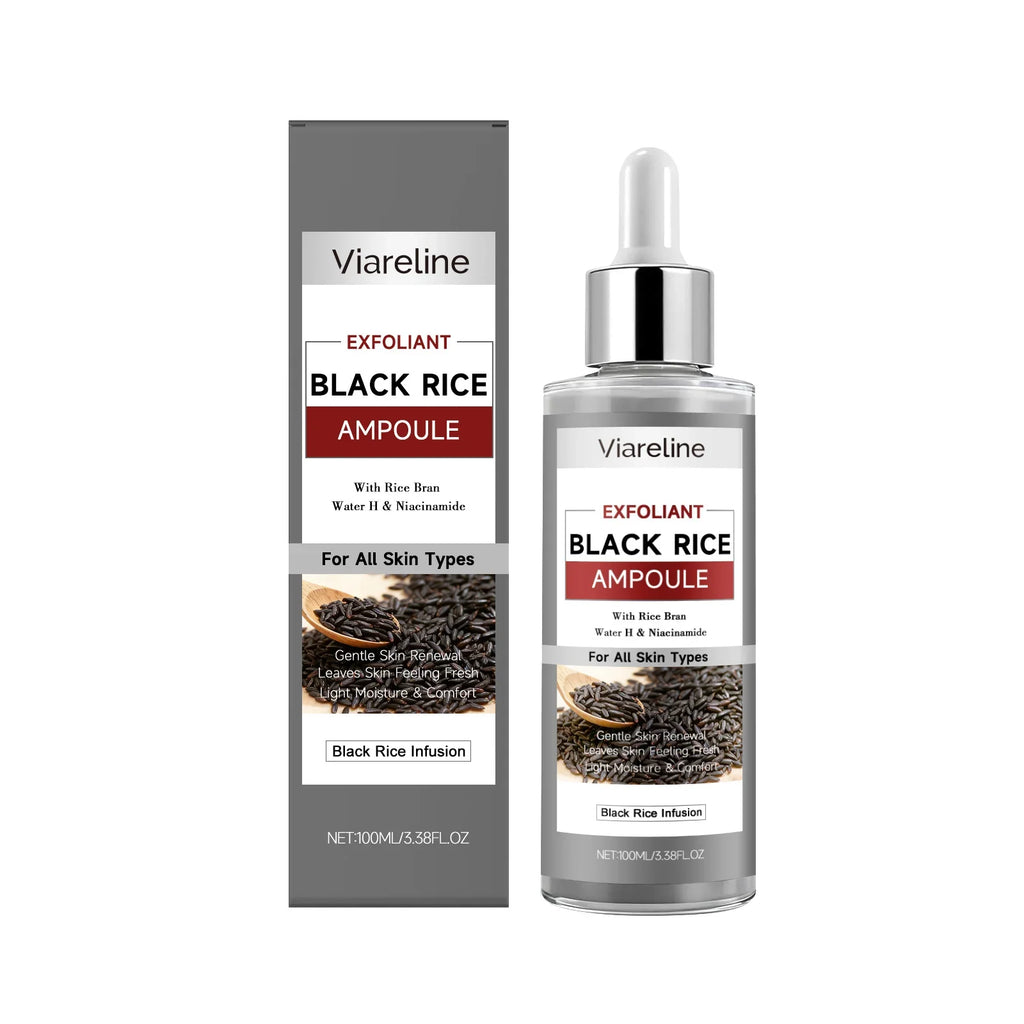 Viareline Black Rice Exfoliating Serum | Pores & Glow 100ml