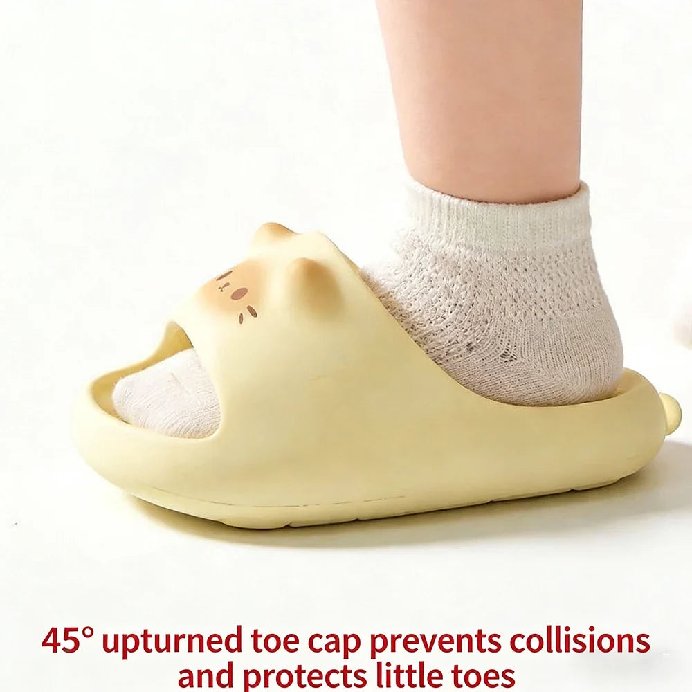 Kawaii Cat Family Matching Slippers – Parent & Child Home Slides