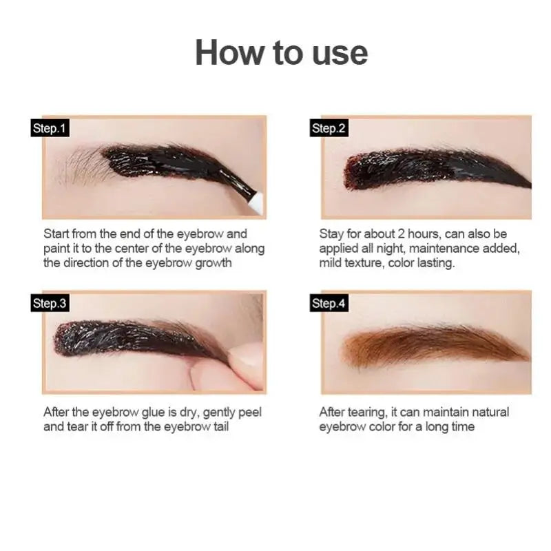 Dragon Ranee Peel-Off Eyebrow Tint Gel – Waterproof & Long Lasting