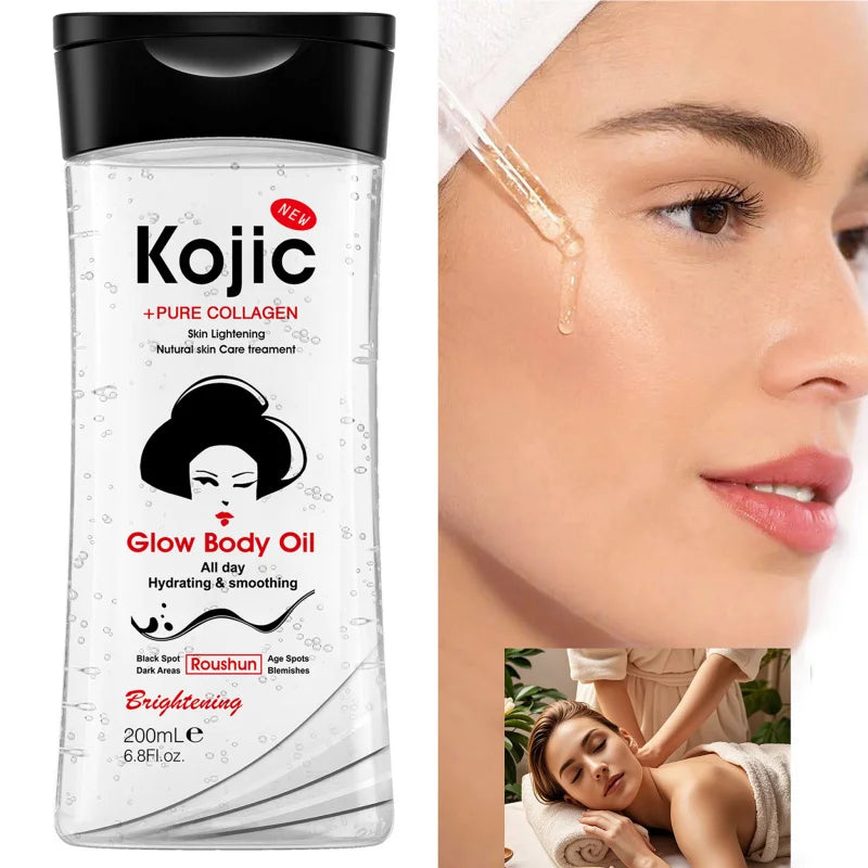Kojic Acid Body Oil Essential Skin Care Moisturizing Hydrating