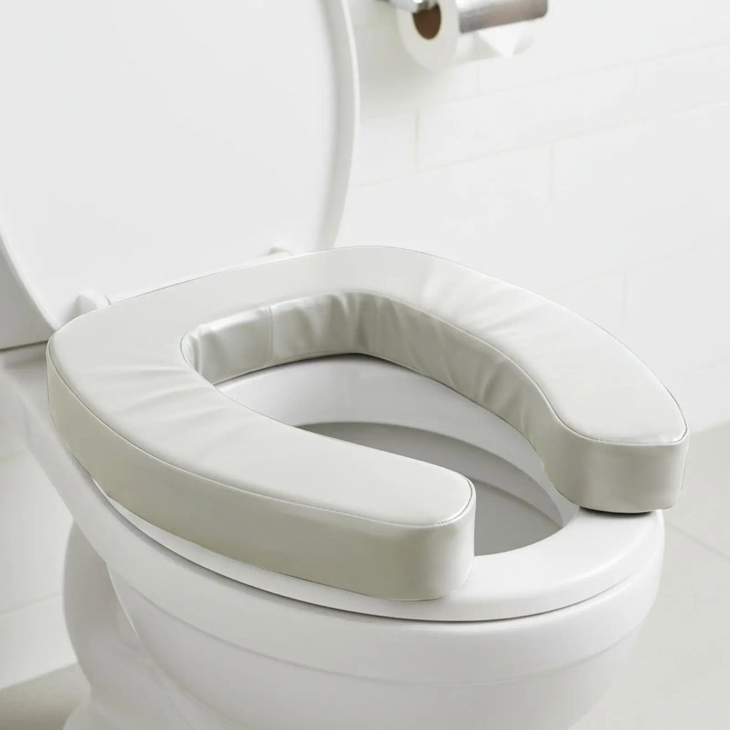 Raised Toilet Seat Cushion | Padded Waterproof U-Shape Riser