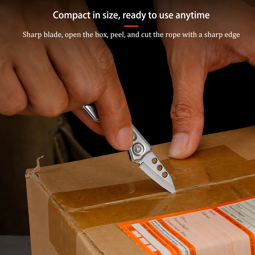 Mini Folding Pocket Knife – Keychain Utility & Camping Tool