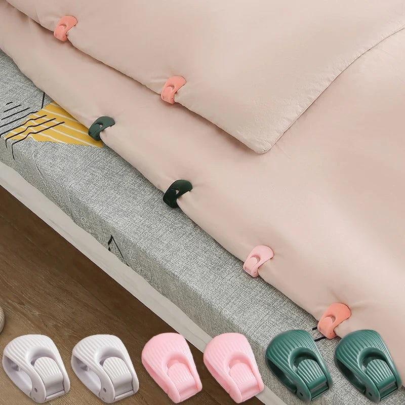 6-Pack Duvet Cover Clips – Anti-Slip Quilt Fastener Grippers