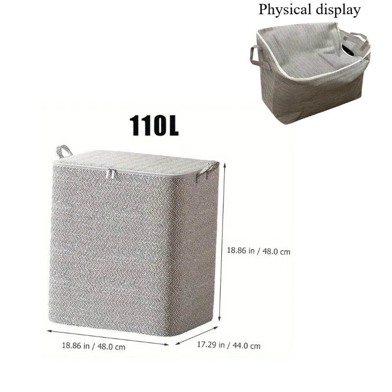 Extra Large Non-Woven Storage Bag with Locking Lid | Closet Organizer