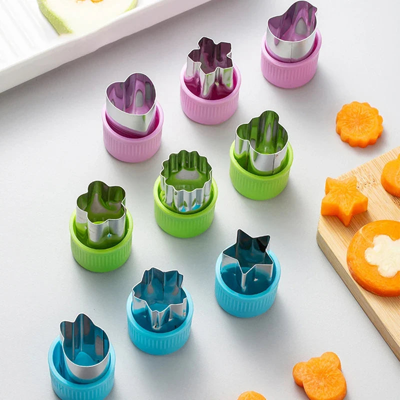 3-Piece Star & Heart Fruit Vegetable Cutter Set | Kitchen Tool