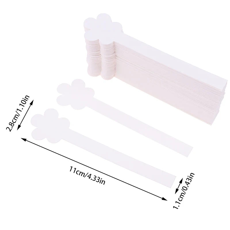 100 Pcs Flower-Shape Essential Oil & Perfume Test Strips