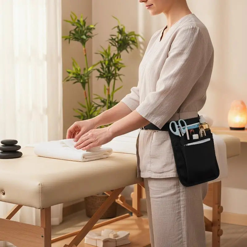 Adjustable Massage Bottle Bags Oil Single Double Holder Waist Belt