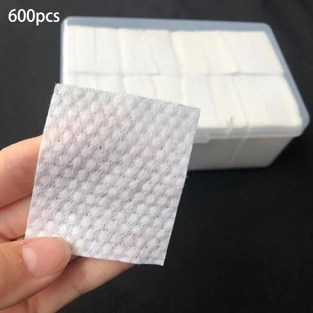 600-Pack Disposable Cotton Pads – Makeup Remover & Microblading