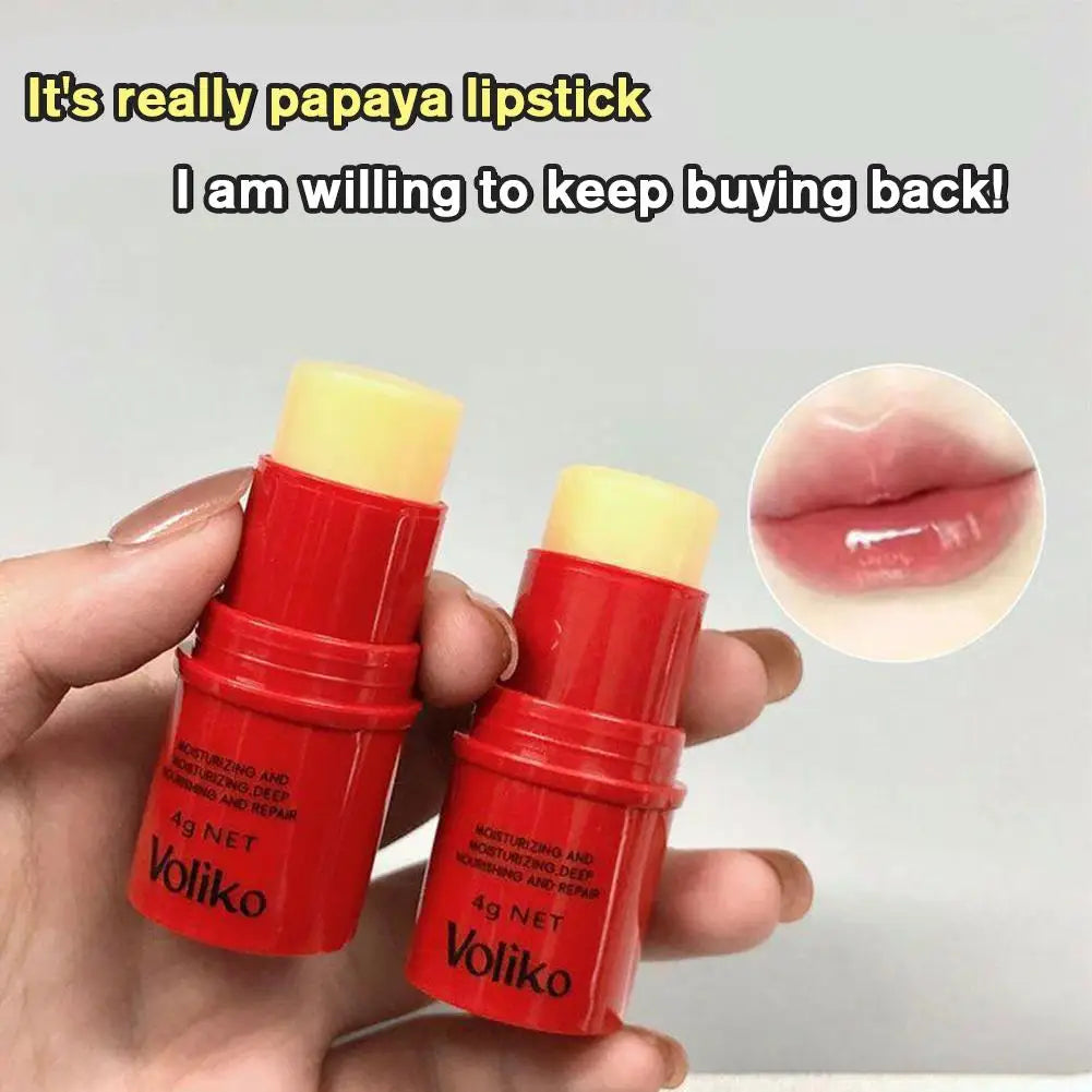 Papaya Lip Balm – Hydrating Lip Gloss with Vitamin Botanicals