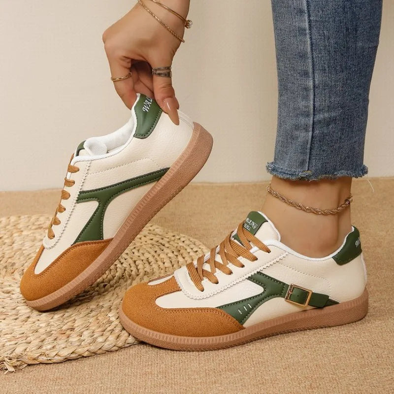 VKJF Women's Breathable Lace-Up Casual Sneakers | Fashion Shoes
