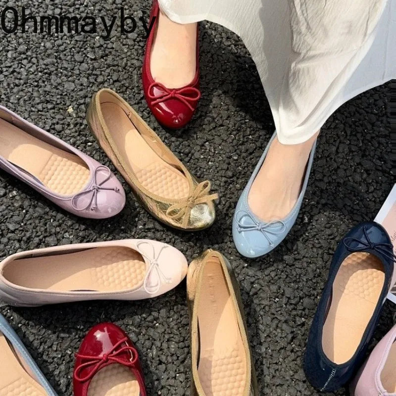 Women's Mary Jane Ballet Flats – Soft Slip-On Dress Shoes