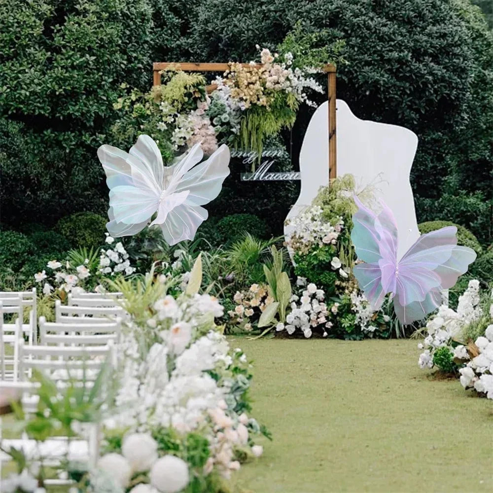 Big Simulation Butterfly 3D Outdoor Shopping Mall Wedding Festival