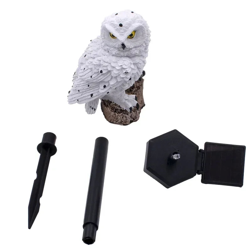 Solar Owl LED Garden Lawn Light – Waterproof Outdoor Pathway Lamp