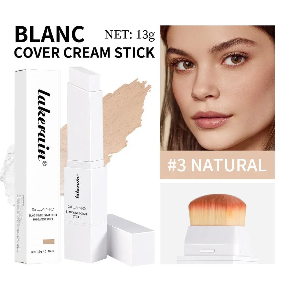 Color-Adapting Foundation Stick with Built-In Brush | Full Coverage