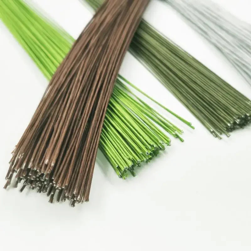 100Pcs Floral Wire Stems for DIY Wedding & Home Decor – 40cm