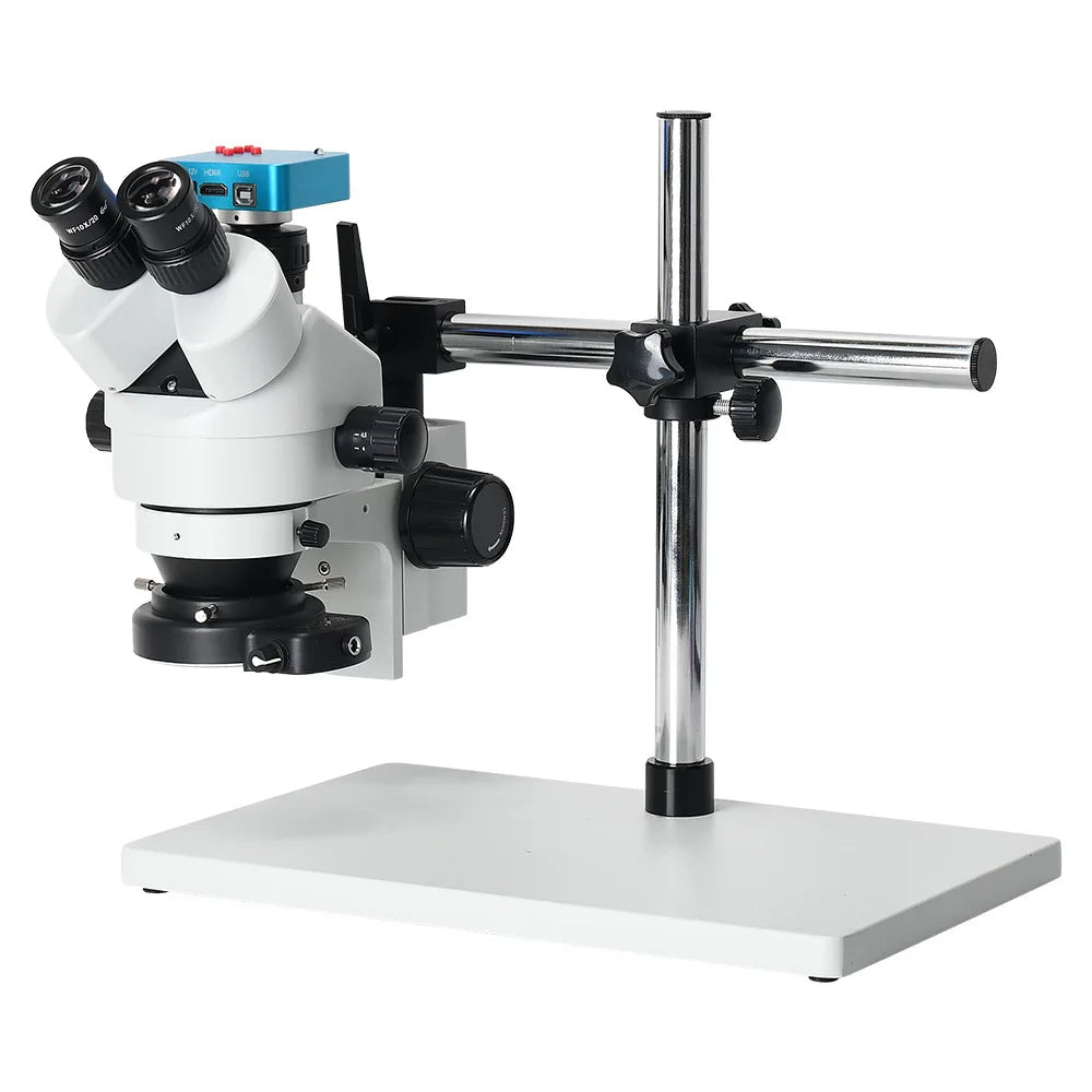 Dual Lens 7–45X Zoom Stereo Microscope | PCB & Electronics