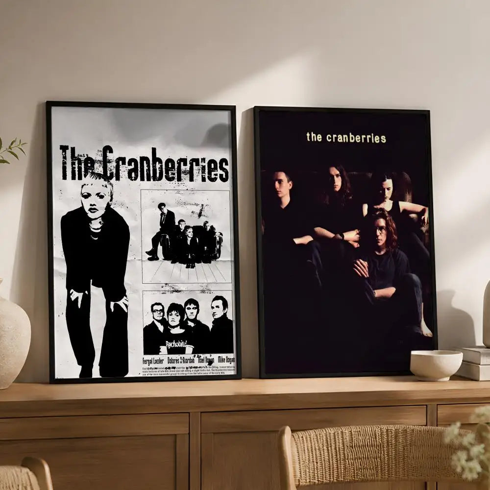 The Cranberries Peel-and-Stick PVC Wall Poster – HD Music Art