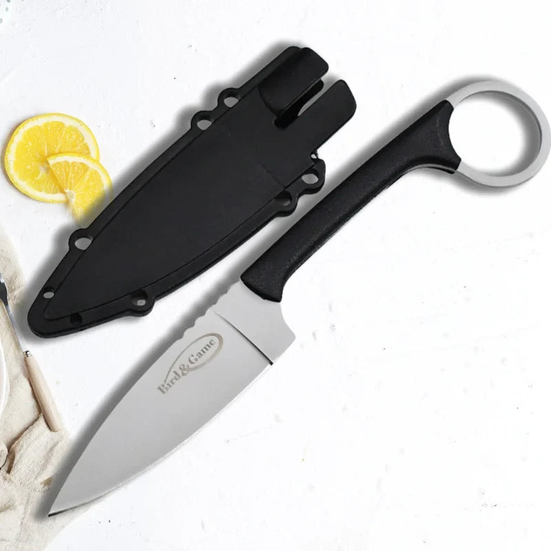 Portable Stainless Steel Fruit Knife with Protective Sleeve