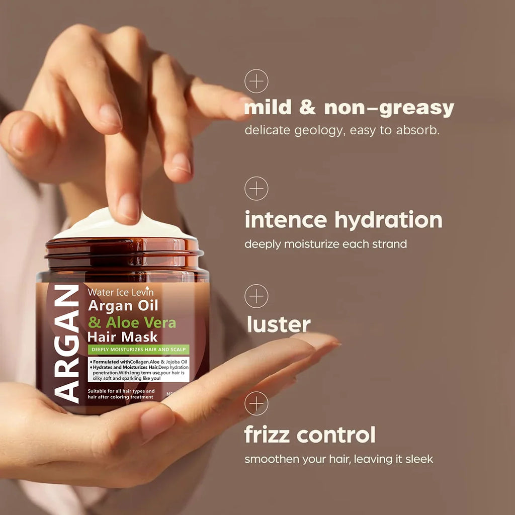 Argan Oil & Aloe Vera Hair Mask | Collagen Keratin Conditioner