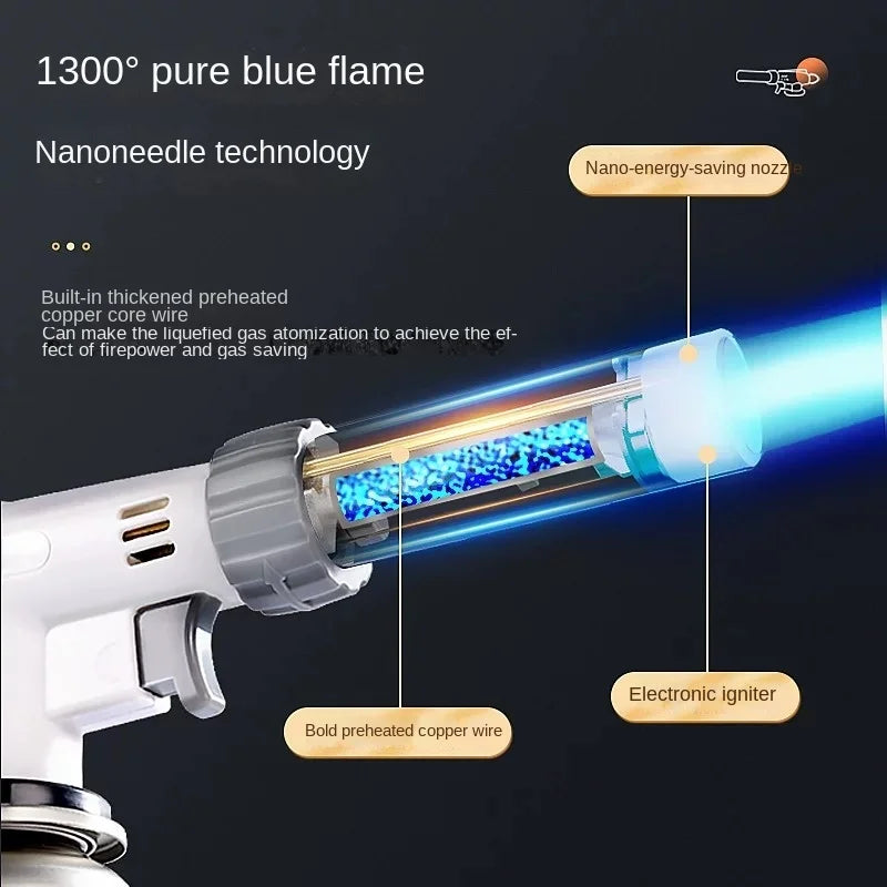 Butane Torch Lighter – Adjustable Flame Burner for Camping & BBQ