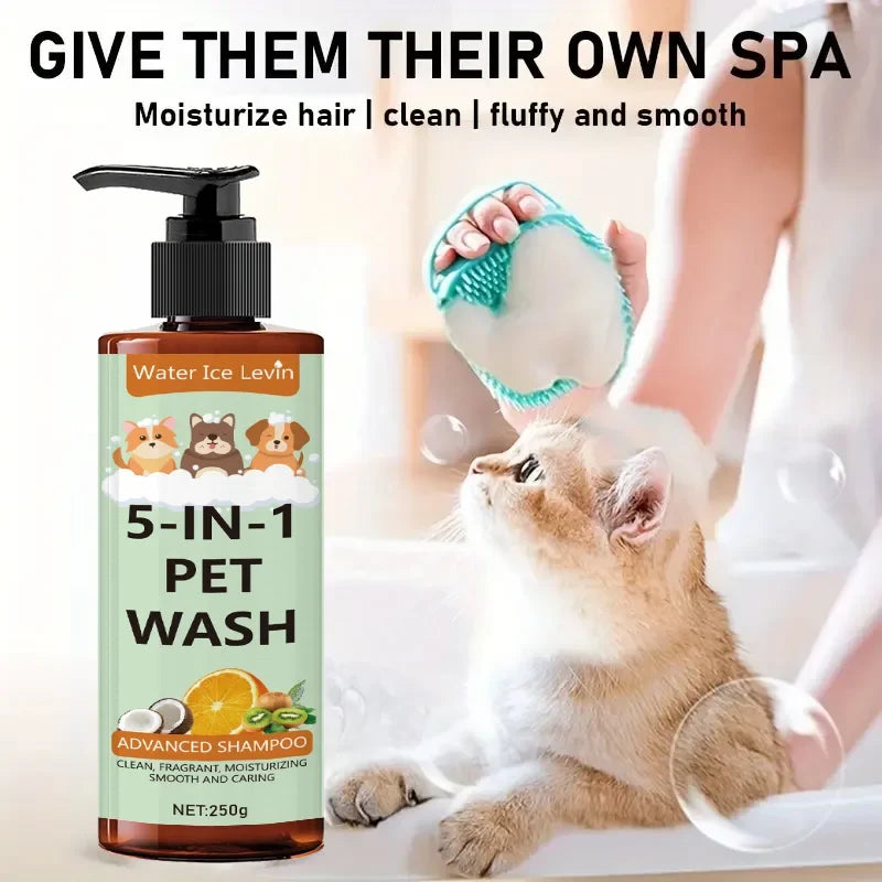 5-in-1 Coconut Pet Shampoo & Conditioner for Dogs & Cats