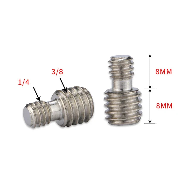 M6 1 4 3 8 Male Screw Mount Adapter Camera Tripod Photography
