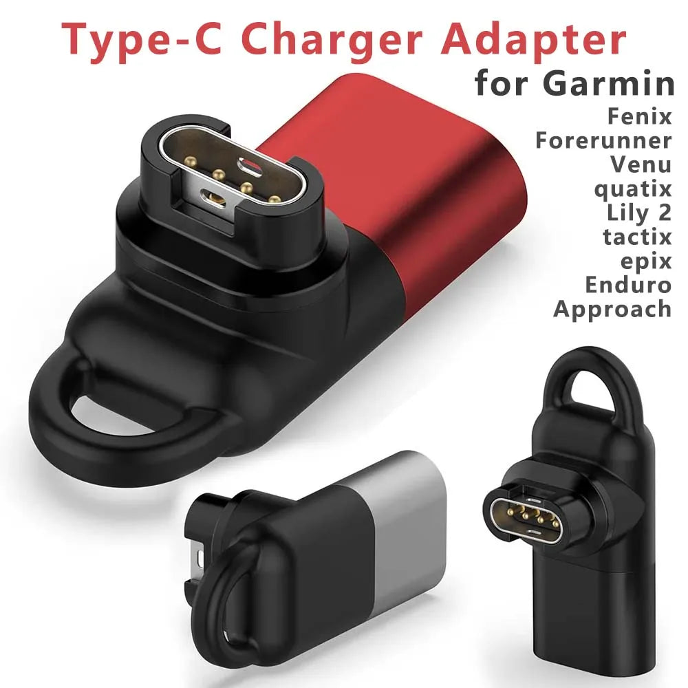 Type-C Charging Adapter for Garmin Fenix 7/6 & Forerunner
