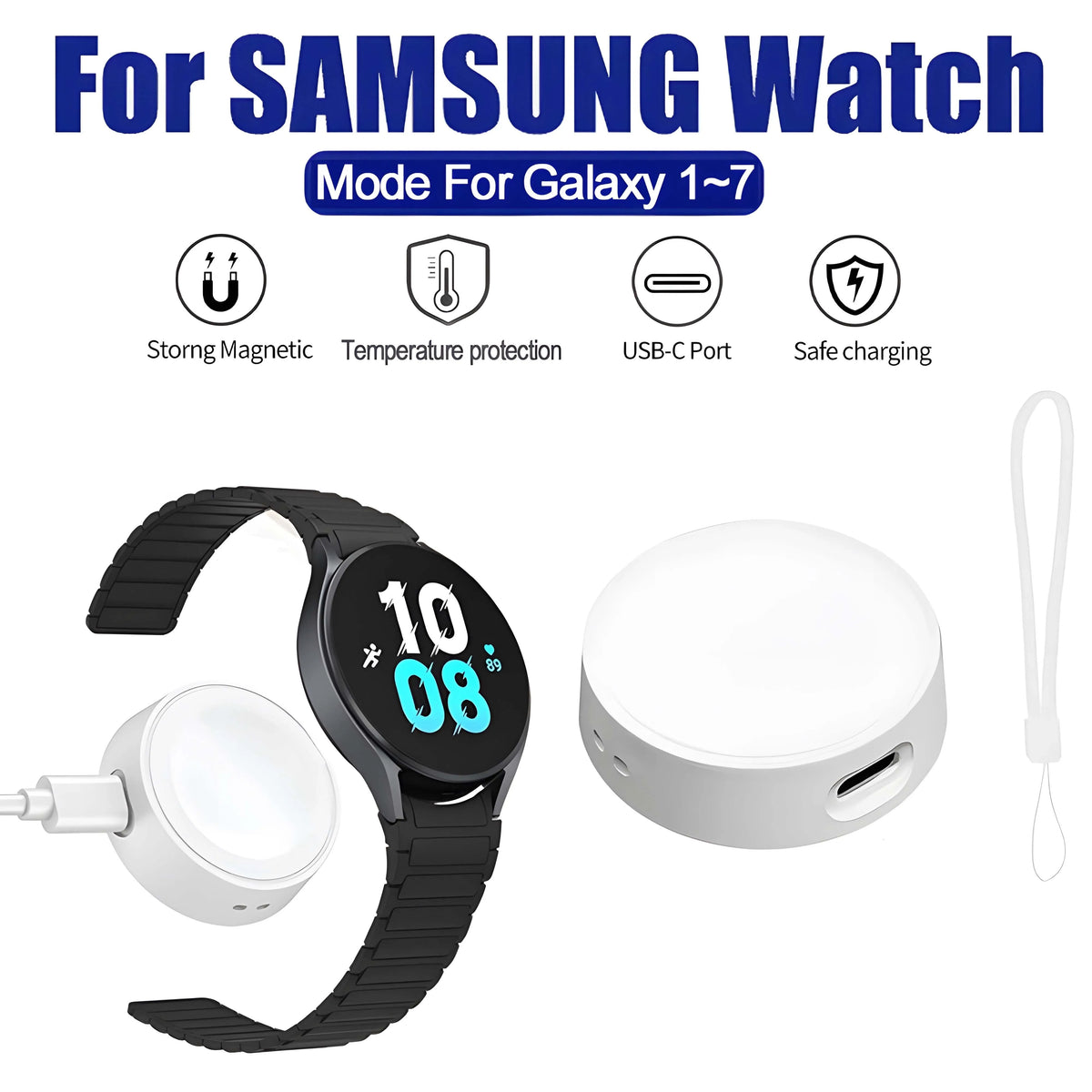 Samsung Galaxy Watch Wireless Charging Dock Keychain Type-C