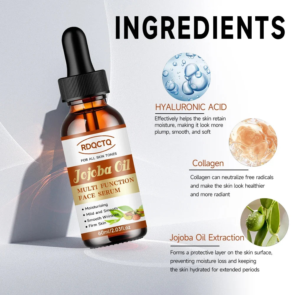 Jojoba Oil & Vitamin E Face Serum – 4-in-1 Brightening Oil