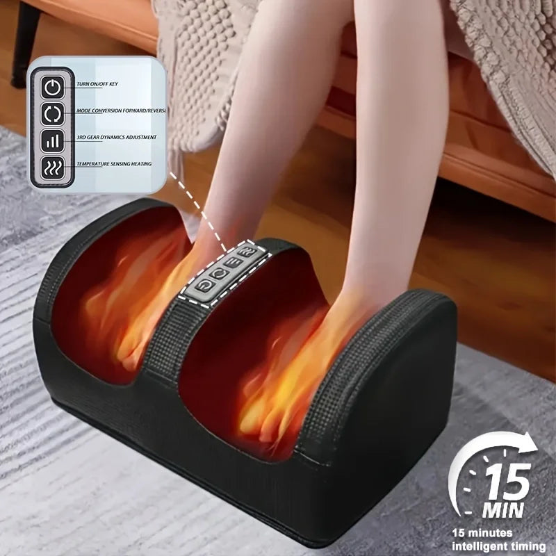 Heating & Kneading Foot Massager | 20 Heads, Smart Timer