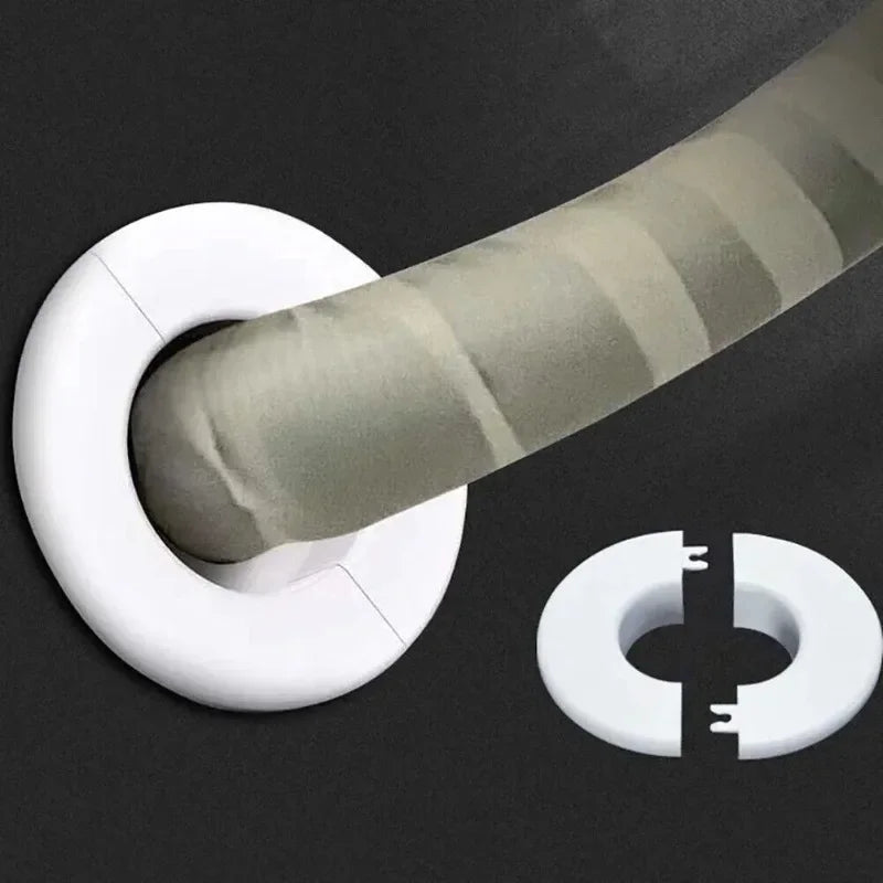 Plastic Wall Hole Cover for AC Pipes & Cables – 40–80mm