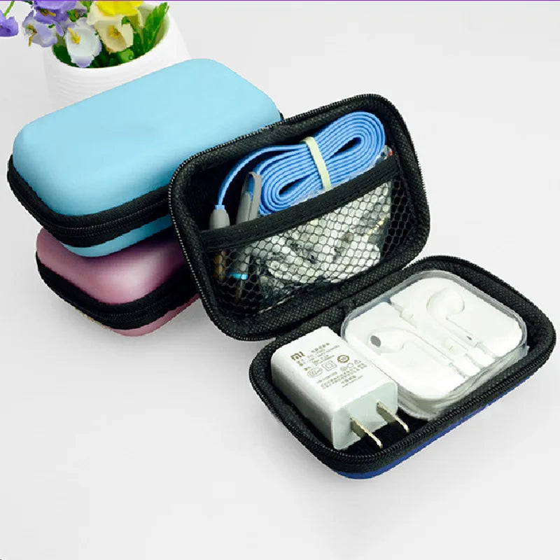 Organizing Storage Bag Data Cable Phone Charger Headphone Zipper